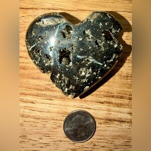 Pyrite Druzy Heart ❤️